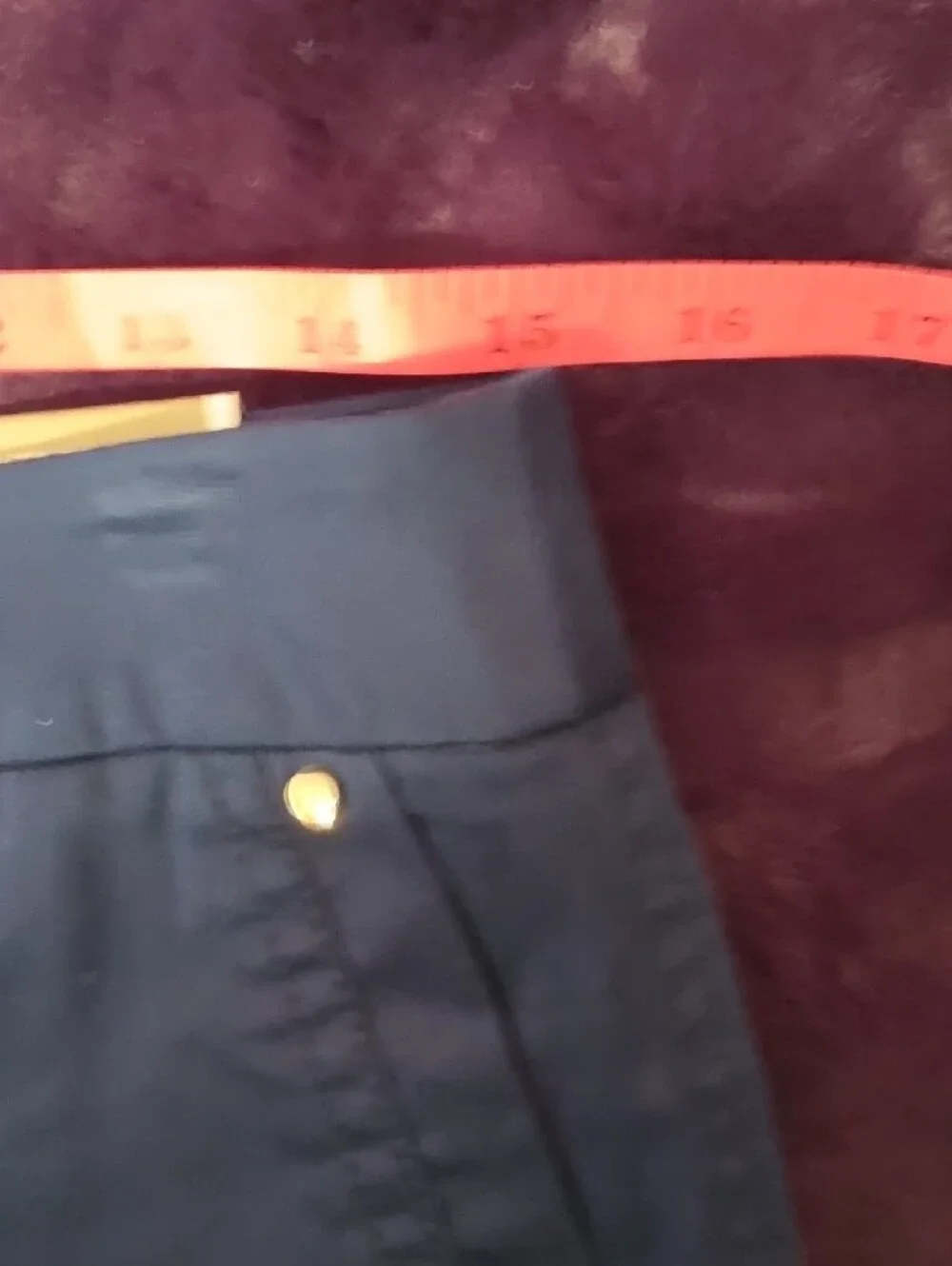 Chico's Navy Luxe Twill Utility Cropped Ankle Pants Sz 0(4-6)